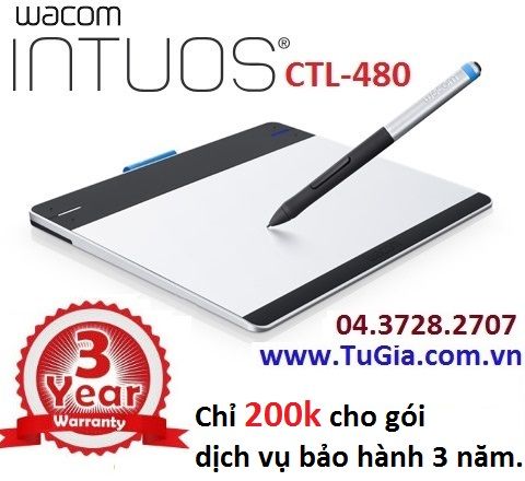 Bảng vẽ Wacom Intuos Pen Small Tablet CTL-480