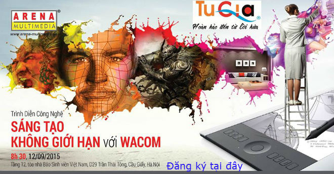 Hội thảo  “TRÌNH DIỄN CÔNG NGHỆ SÁNG TẠO KHÔNG GIỚI HẠN CÙNG WACOM